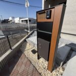 宅配ボックス付き門柱