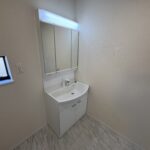 ゆったり使える洗面スペース